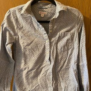 Merona long sleeve half button shirt